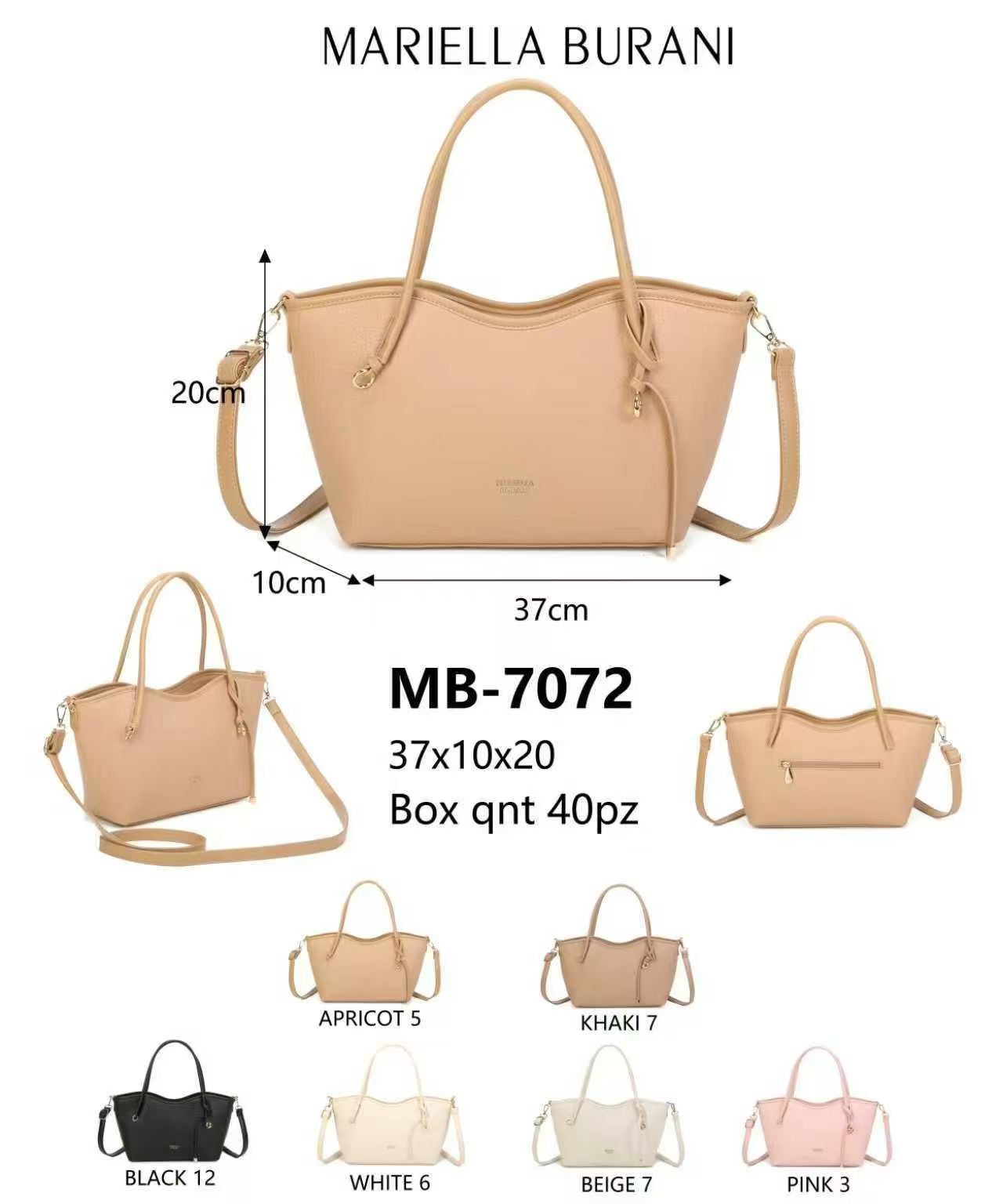 Mariella Burani MB-7072 Shopper Tote Bag