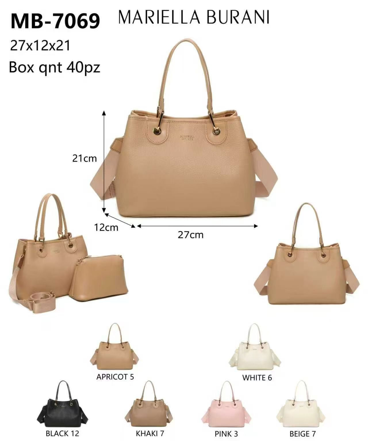 Mariella Burani MB-7069 Tote Bag Set 2-teilig